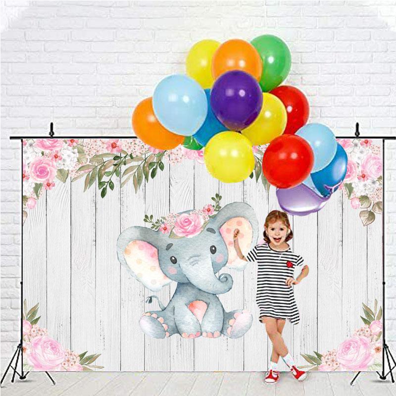 La mulți ani Elefant Copii Fond Fotografie Copii Fond Fotografie Prop