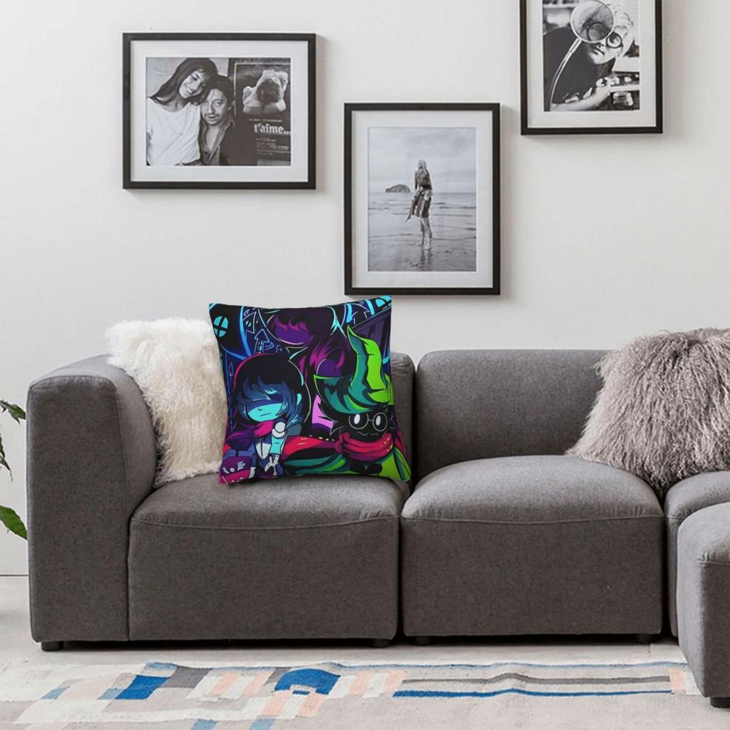 Deltarune Spamton Game Pillow Case Cushion Cover Soft Design Pillow Cover Retro Trend Pillowcases For Chair Sofa Home Decoration