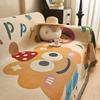 Cartoon Pattern Sofa Cover Reversible Non-Slip 3/4 Seater Couch Cover Washable Living Room Decor Sofa Protector