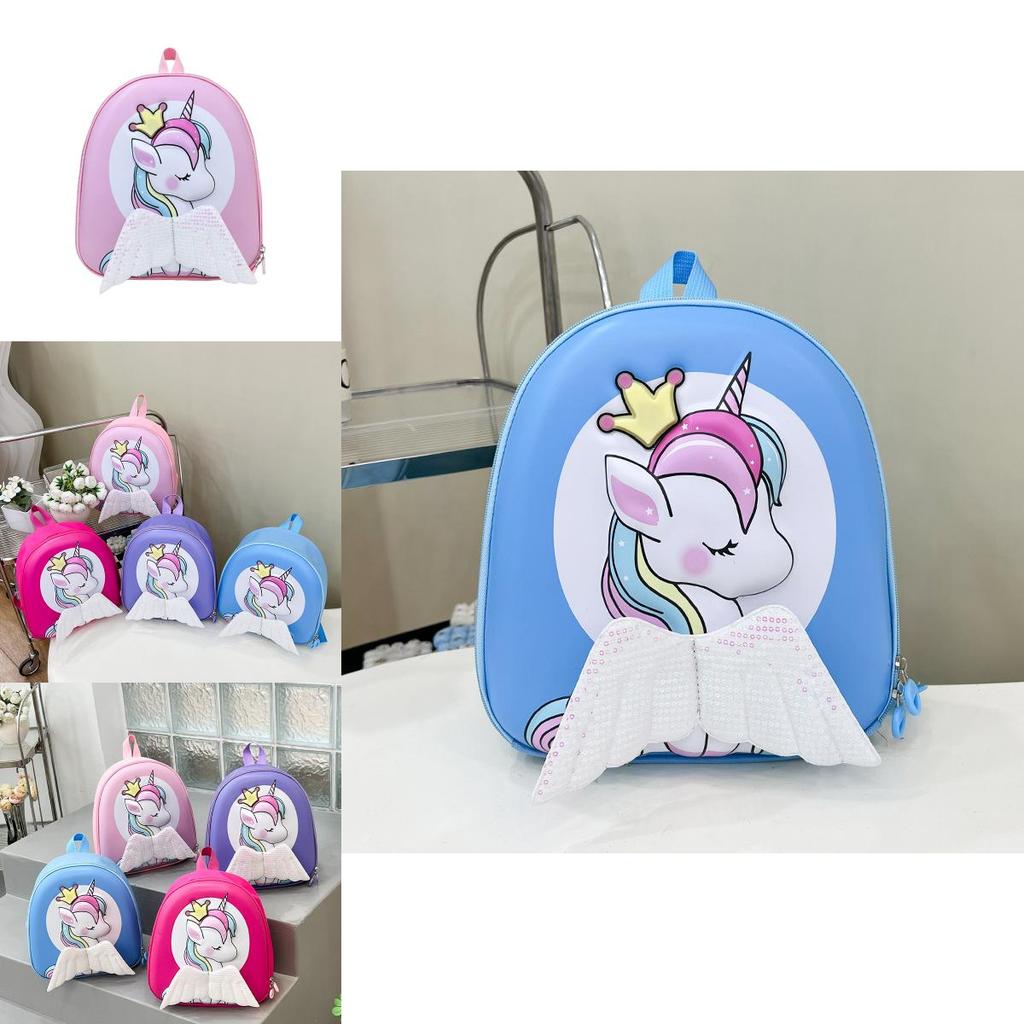 Haonna Childrens Eva Backpack With Cartoon Unicorn Pattern And Ergonomic Shoulder Straps For Kindergarten