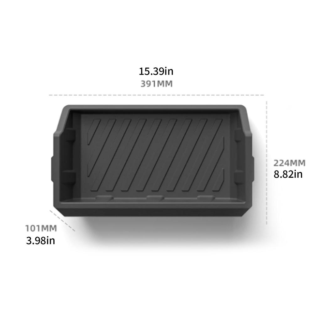 Pack of 2 Silicone Hide Storage Tray Box Under Seat Organizer for 2023-2025 Waterproof Quick Installation
