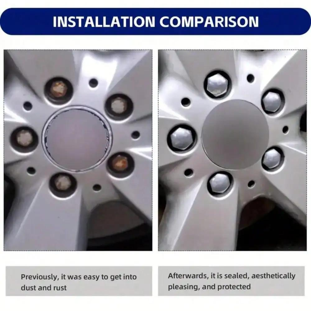 20Pcs Car Wheel Nut Caps – 17mm Auto Hub Screw Covers for Rims, Exterior Decoration & Dust Protection (Special Socket Fit)