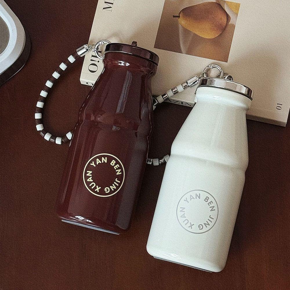 Handgehaltene isolierte Tasse Anti-Rutsch-Kaffeebecher Tragbarer Taschen-Milchbecher für Frauen Mädchen