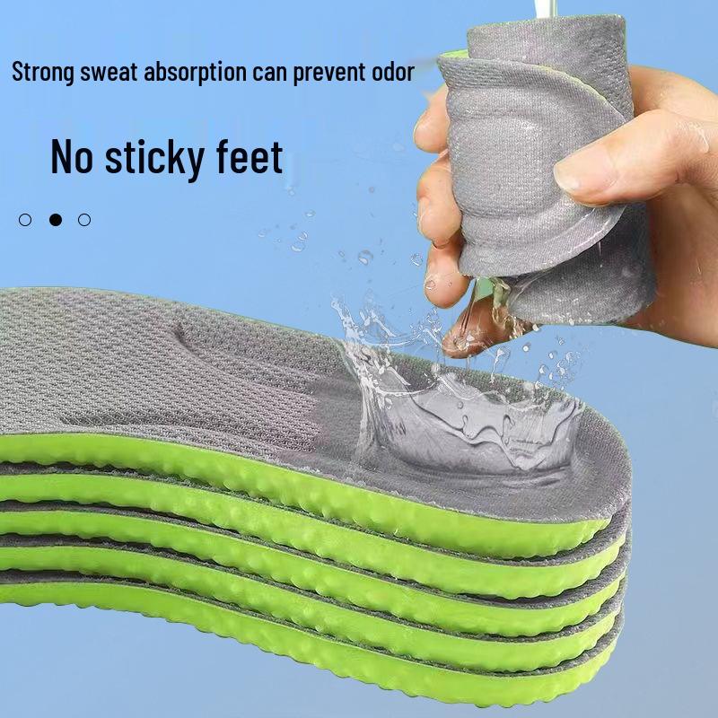 Odor-Resistant, Shock-Absorbing Insoles: Sweat-Absorbent and Deodorizing for Men and Women – Perfect for Long Standing and Military Training.