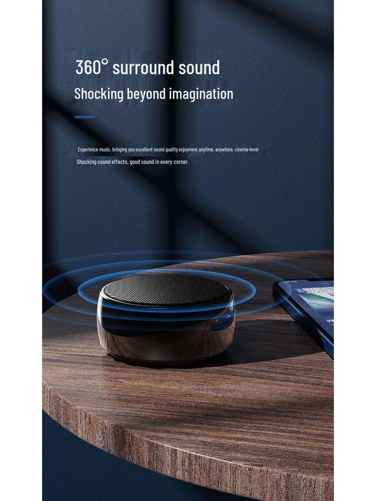BS01 Portable Bluetooth Car Subwoofer: 3D Surround Sound, High-Quality Outdoor Speaker with Large Volume.