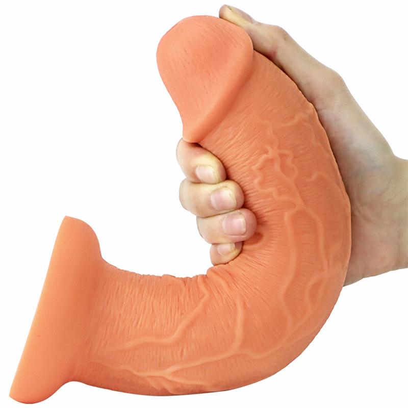 6cm Dildo Female Masturbation Stick Liquid Silicone Lifelike Penis Soft and Sensual Big Penis Adult Products