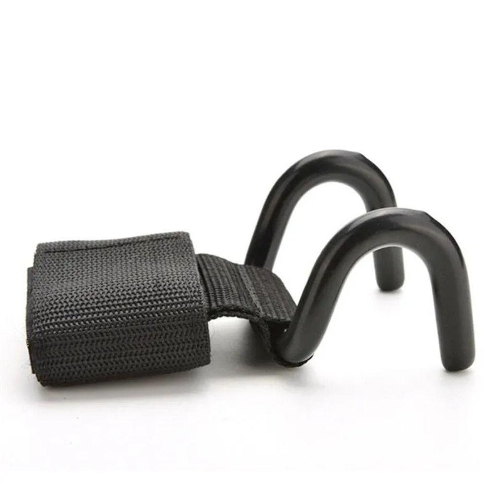 Strong Steel Hook Grips Strap Adjustable Weightlifting Grip Hook  Strength Training