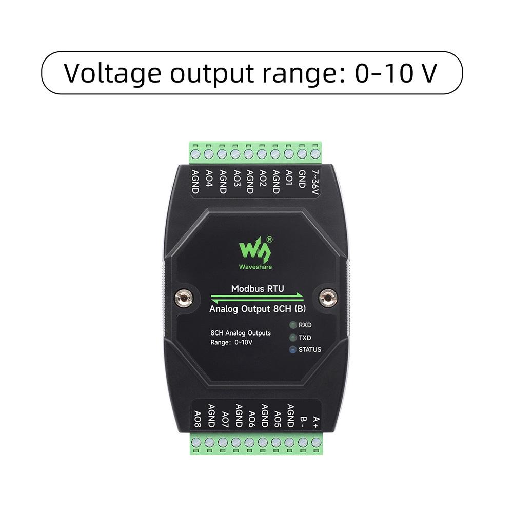 

8-Channel Analog Output Module Industrial-Grade 12-Bit DA Conversion with Modbus RTU Protocol for PLC Systems