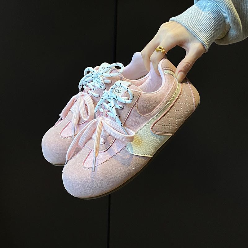 Damen Trainingsschuhe Neuer Stil Freizeitschuhe Modisch und Vielseitig Weichsohlige Laufschuhe Plateau-Ballerinas