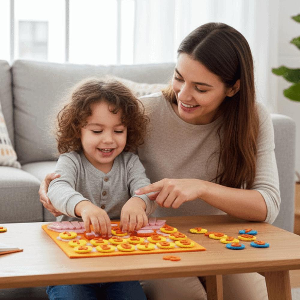 Finger Numbers Felt Learning Board Counting Toy Addition Subtraction Board  Children