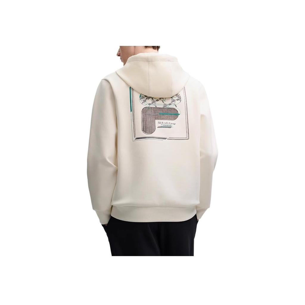 New FILA Sweatshirt Men's Heron White F11M518204F-WT