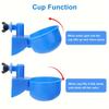 5Pcs Automatic Poultry Drinker Bowl Chicken Bird Water Cups Duck Drinking Machine Hanging Drinking Bowls Water Dispenser