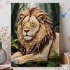 Shiny Pearl Elegant Lion Portrait DIY Painting Creative Bead Art Craft Household Wall Decoration Nice Present For Art Hobbyists Home Decor Items