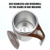 Magnetic Rotating 304 Stainless Steel Mark Cup Auto Stirring Cup Warmer Bottle Lazy Coffee Stirring Cup Electric Milk Cup