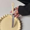 Western Food Tableware Stainless Steel Cut Cheese Hole Embossed Handle Steak Pasta Soup Dessert Knife Fork Spoon Dining Table Cutlery