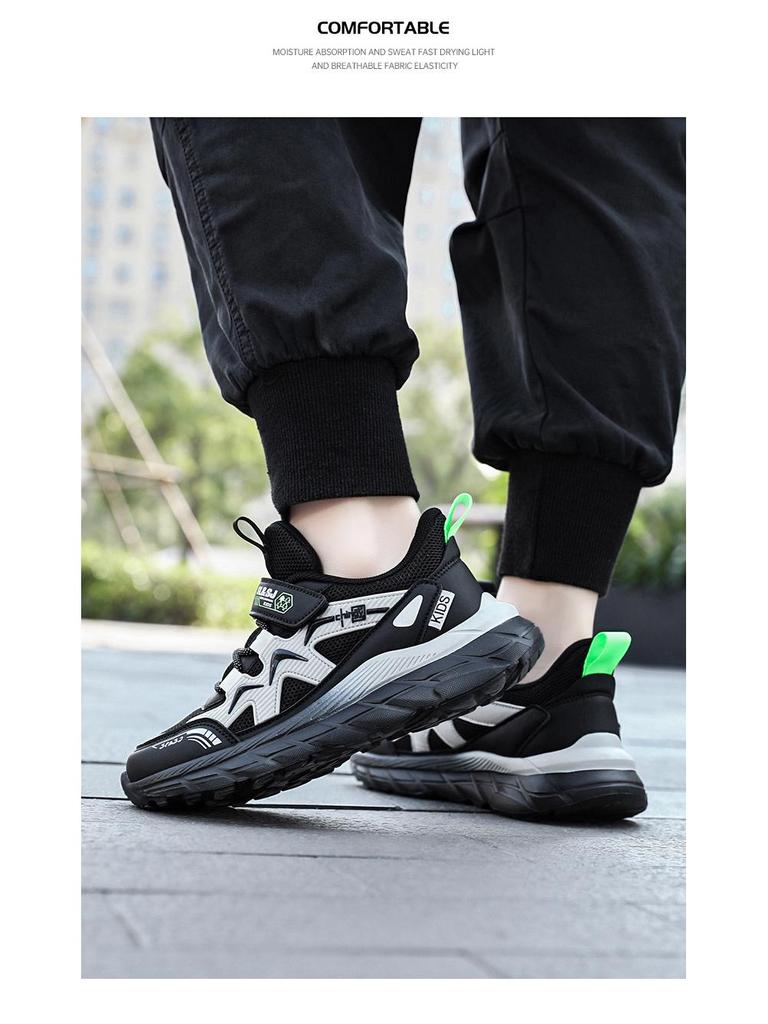 Boys' Breathable Mesh Running Shoes for Spring/Autumn 2024 - New Style for Older Children
