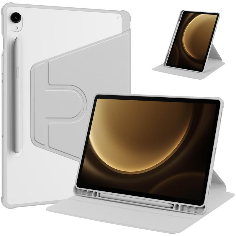 Funda for Samsung Galaxy Tab S10 Lite Case with Pen Holder 360 Rotating Acrylic Clear Hard Tablet for Galaxy Tab S10 Lite Cover