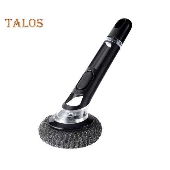 

Щетка для мытья посуды с дозатором мыла Щетка для кастрюль с ручкой Диспенсер для мыла Кухонная щетка с нескользящей поверхностью Посуда для тарелок Сковороды Кастрюли Раковина D