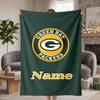 Green Bay Packers Custom Flannel Blankets Soft Warm Cozy Throws for Home Decor Holiday Gifts