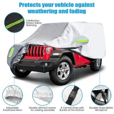 190T Autopoťah pre Jeep Wrangler 2 Door 4 Door ,Vetruodolný Prachotesný UV ochranný Autopoťah pre Jeep Wrangler JK ,JL,YJ 1987-2019