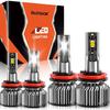 Compatible for Toyota Corolla 2001-2013 Light Bulbs, High/Low Beam 6500K White Light Combo Kit, Plug-N-Play, Powersports Bulbs, 4-Pack