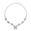 1 Pcs Cross Border Hip Hop Fashion Retro Butterfly Pendant Necklace Women's Pearl Suture Beaded Collar YSL
