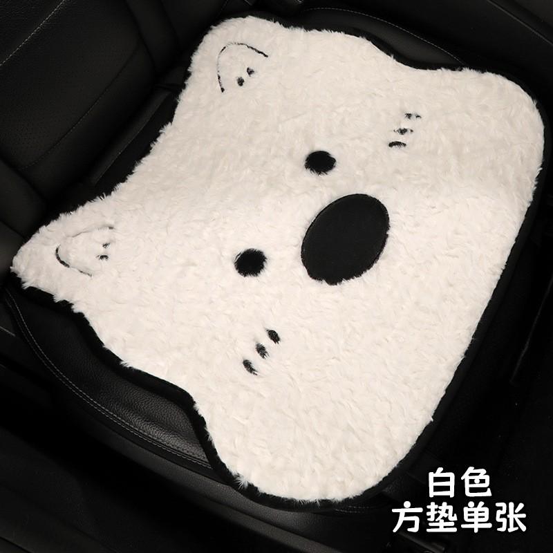 Zimní fleecová sada potahů na autosedačky SUV Sedan - Roztomilý design West Highland White Terrier Teplý silný plyšový potah Univerzální pasování