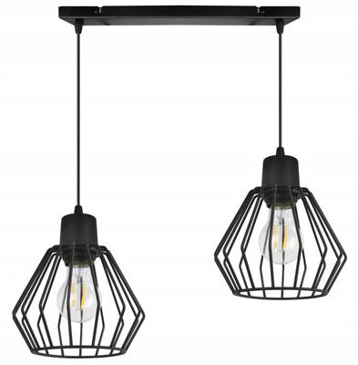 Hanging Lamp, Ceiling Chandelier, Wire Shade, Led