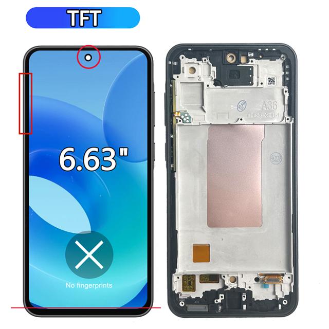 AMOLED Για Samsung Galaxy A36 5G Οθόνη LCD Οθόνη Αφής Ψηφιοποιητής Συναρμολόγηση Για Samsung A36 5G A366E A366E/DS Οθόνη LCD