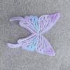 Hot-selling computer embroidery gradual change big butterfly wings hair accessories, hollow lace handmade DIY patch accessories