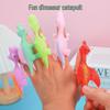 Dinosaur Finger Dart Toy: Launchable Soft Rubber Dinosaur for Stress Relief and Entertainment