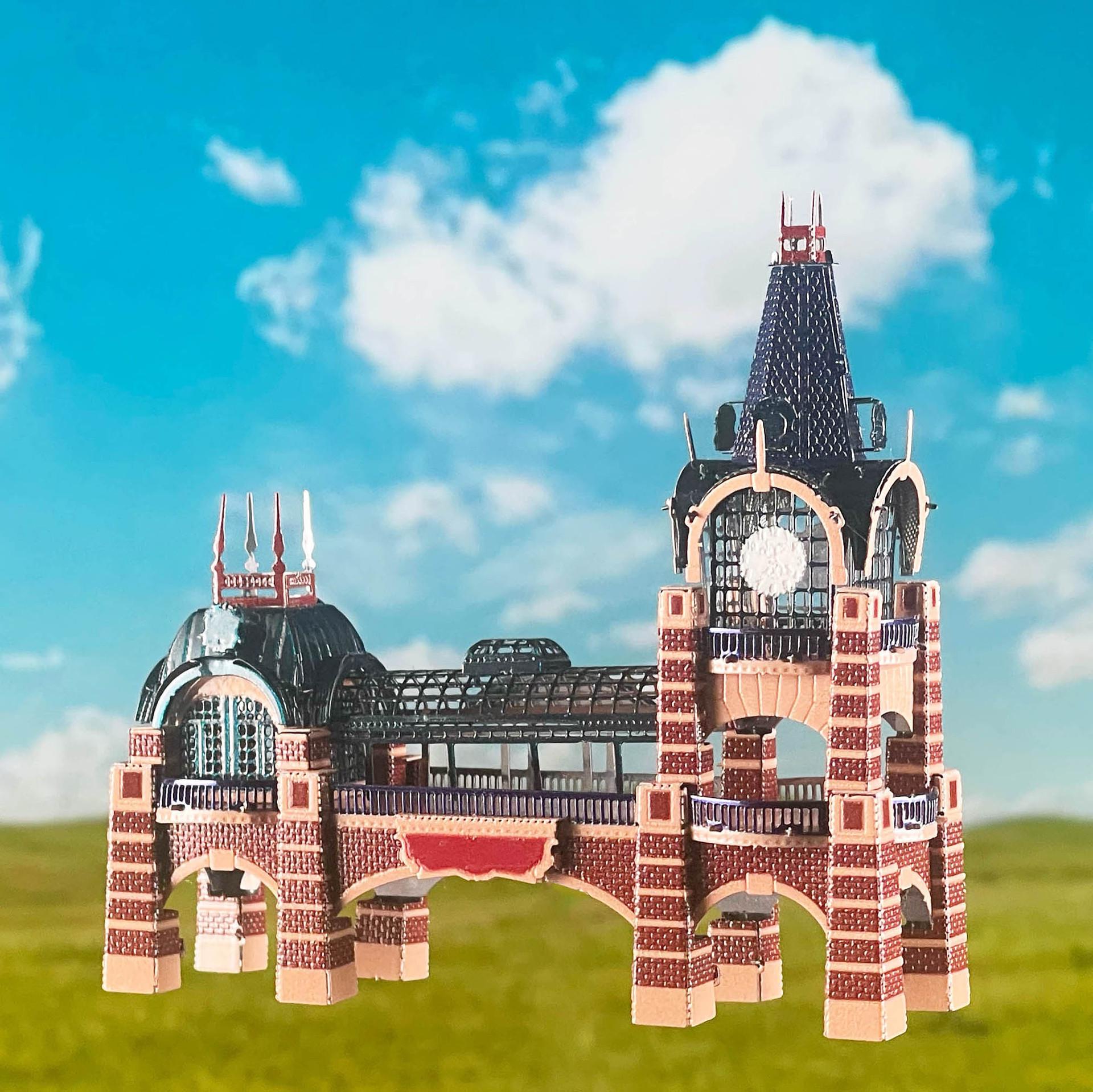 

Шанхайский парк развлечений 3D Металлическая модель DIY Дом Пазл Подарок
