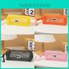 Portable Nylon Pencil Bag For Girls And Boys With Spacious Storage For Classroom Use