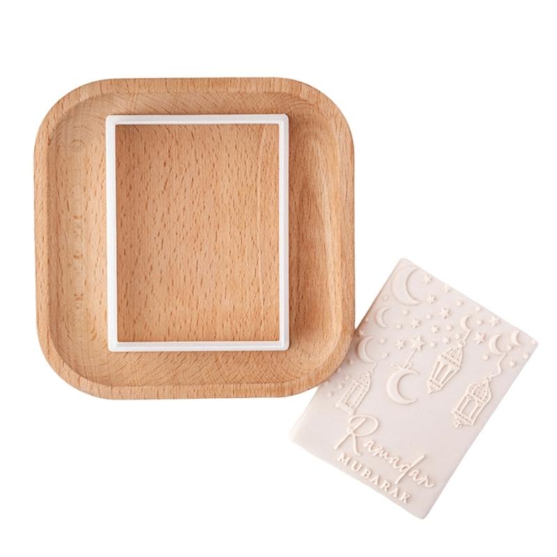 Plastic Biscuit Molds Cookie Stamp Tower Moon Pattern Cookie Cutter DIY Fondants Cake Molds Kitchen Pastries Bakewares