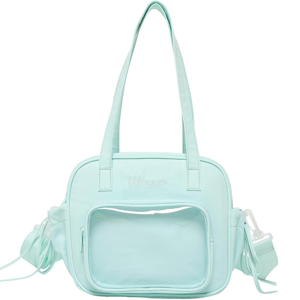Crossbody Nylon Bag Women's New Large Capacity Bag Work Handheld Miscellaneous Bag Transparent Bag Tote Bag