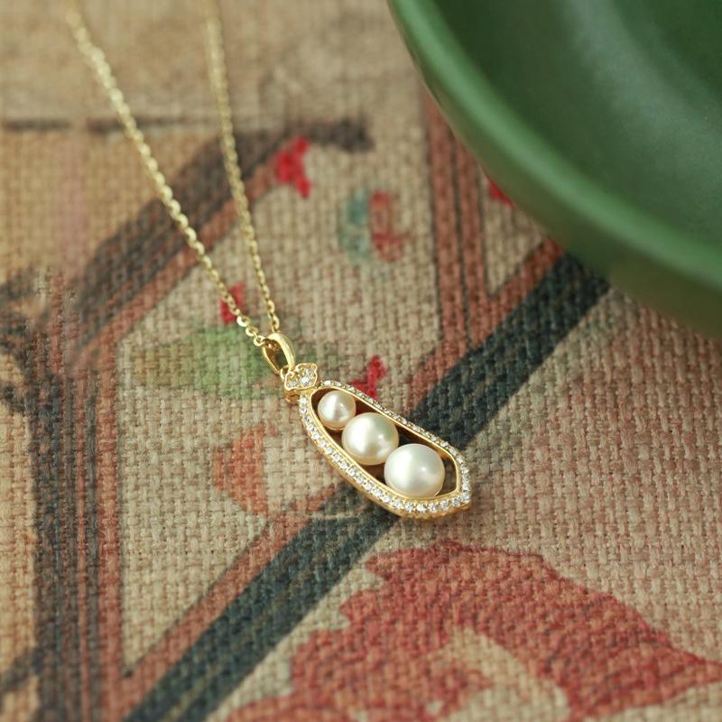 Zircon Doudou Pearl Necklace Simple High-end Clavicle Chain Fashion Niche Necklace Women