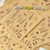 25PCS Kraft Paper Bag, Kindergarten Candy, Christmas Gift Bag, Valentine's Day Gift Storage Bag