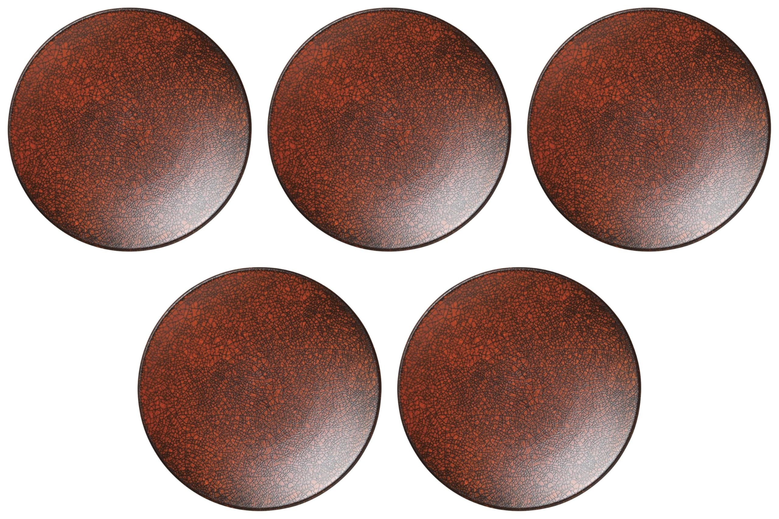 

Набор из 5 современных красных тарелок 19 см x Набор средних тарелок Setomonohonpo [19,3 2 см] Западный стиль красный