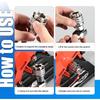 2PCS Socket Wrench Set,Multi-Function Universal Tool - Universal Maintenance Tool, 10-19mm Universal Adjustable Socket Wrench,Impact Grade 3/8"
