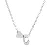 European & American Alphabet Love Heart Pendant Necklace – Versatile Peach Heart Clavicle Chain