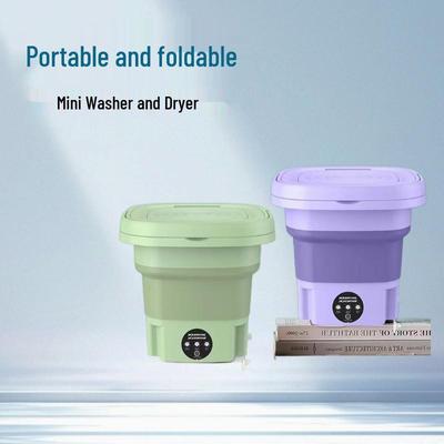 Lavadora Portátil Compacta de Doble Compartimento para Ropa de Bebé y Ropa Interior