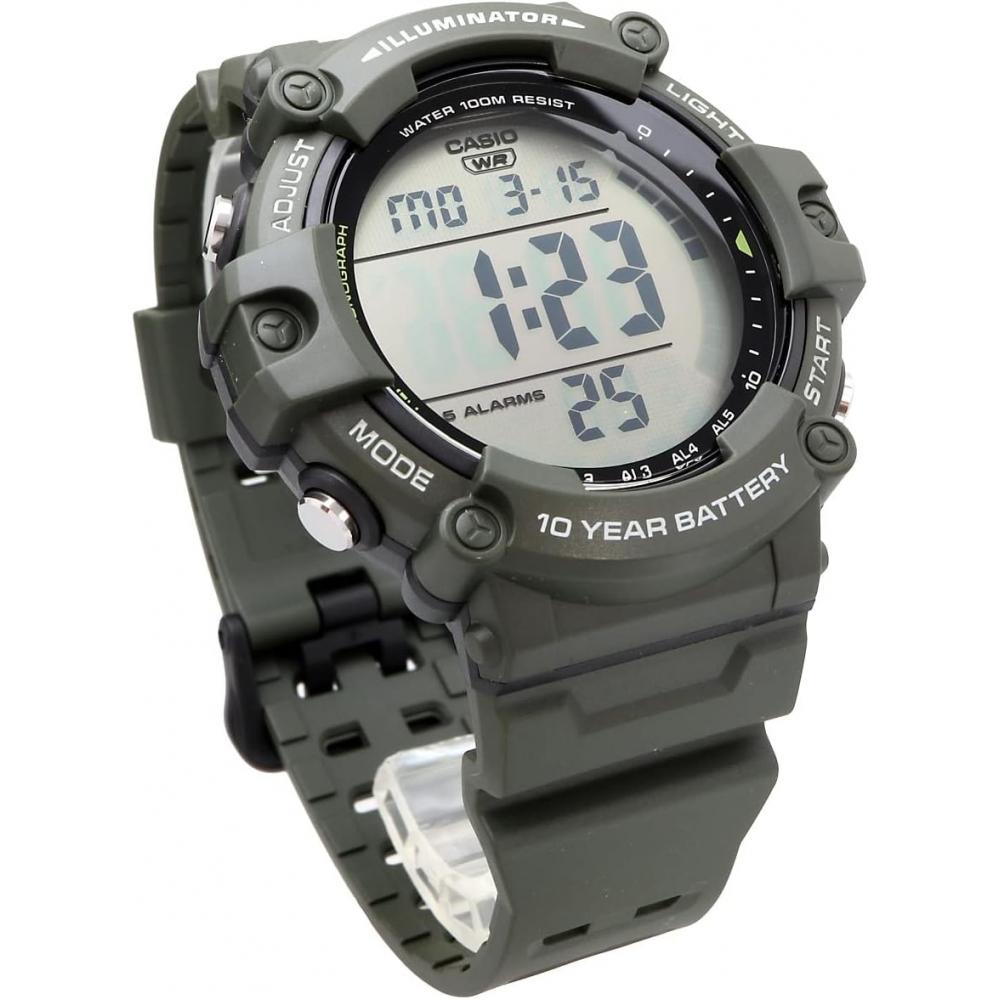Casio Men S Standard Digital Watch Military Green Ae 1500whx 3av
