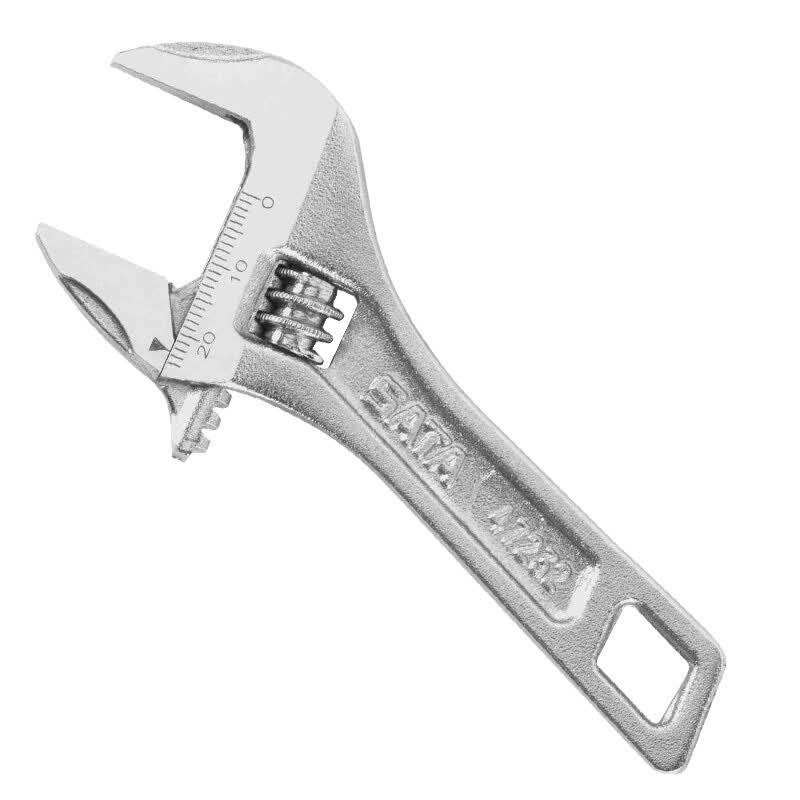 SATA 47233 Large Opening Short Handle Adjustable Wrench