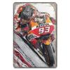 Placca in Latta Vintage Moto, Decorazione Garage Officina Dacha 20x30cm