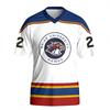 Off Campus Summer New NO.22 Printed T-Shirt for Women Men V-Neck Short Sleeve Sports Hockey Jersey Y2K Loose Oversized Tops