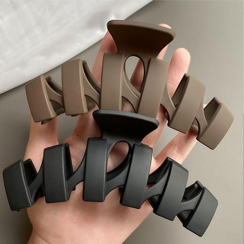 Vintage Matt Geometrische Kunststoff Haarspange für Damen Elegant Haar Dekorieren Lange Dicke Haarspangen Mode Haarschmuck
