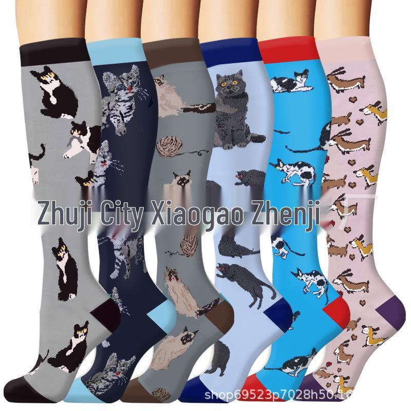 Unisex Long Compression Socks for Cycling, Running, and Marathon