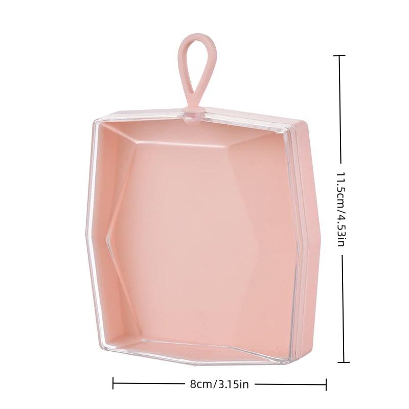 1/5 PCS Plastic Box Case Without Powder Sponge For Puff Transparent Sponge Puff Portable Travel Cosmetic Bags Cosmetics Storage