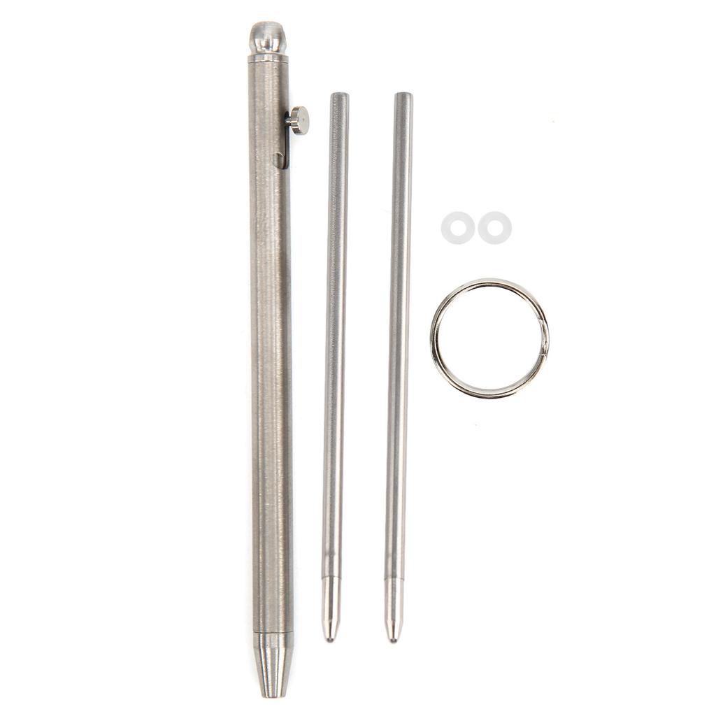 Mini Pen Pure Titanium EDC Portable Keychain Pen Sign Ballpoint Writing Instrument