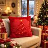 Bedroom Chair Accent Pillow Cover for Sofa Couch Use, Soft Christmas Throw Pillowcase 45cm/17.7inch Indoor Style